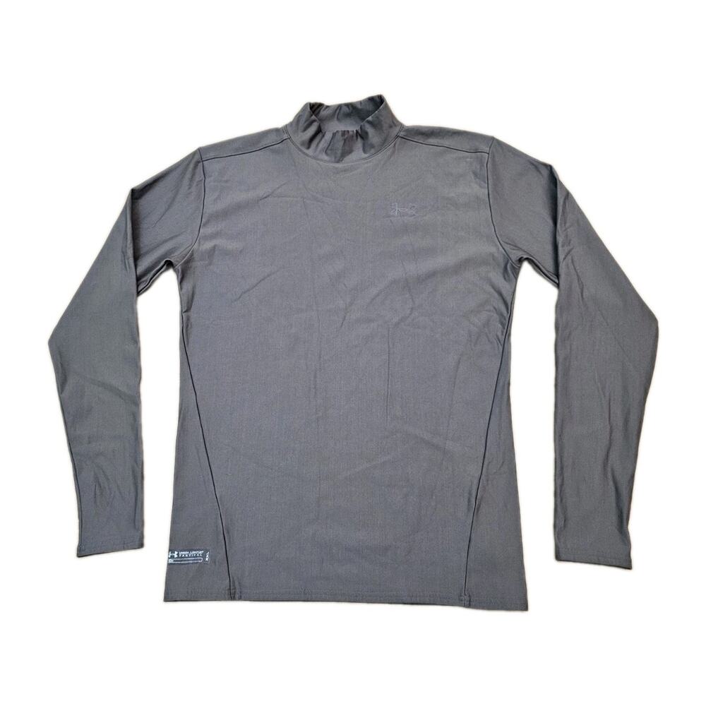 Under Armour Tactical Infrared Shirt Mens XXL Green Coldgear Long Sleeve Mock